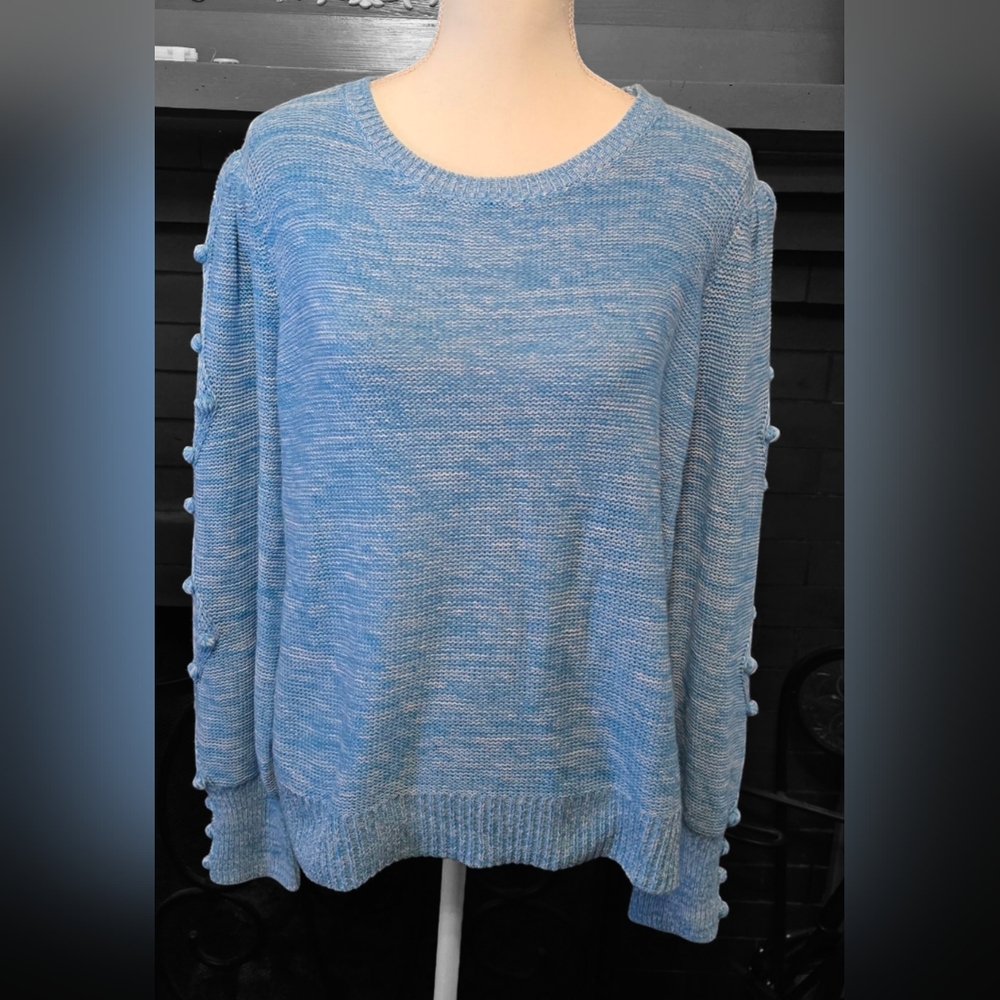 Lilly Pulitzer Light Blue Crew Neck Sweater with Soft Knit